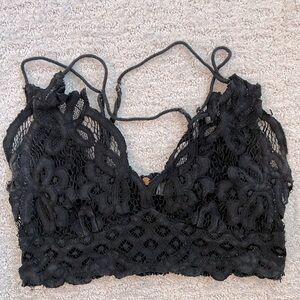Free people black lace bralette